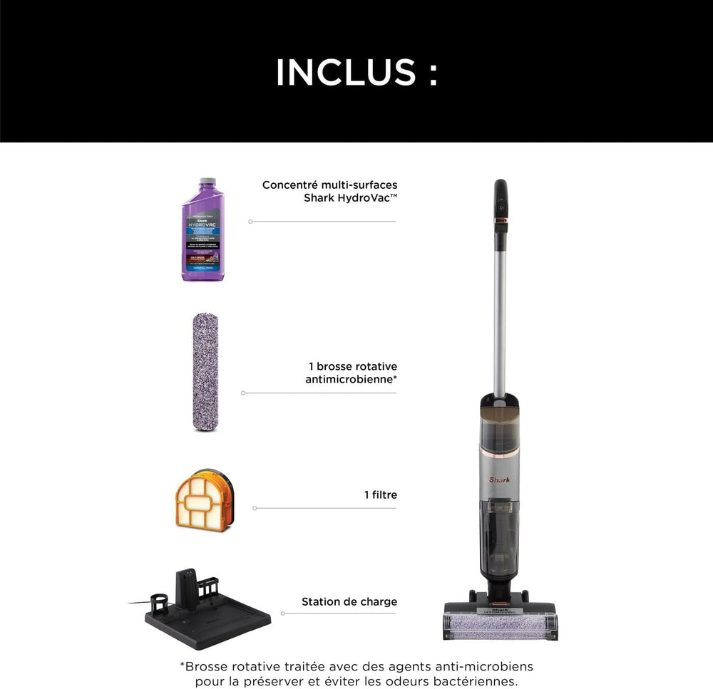 Aspirateur laveur sans fil Shark HydroVac WD210EU