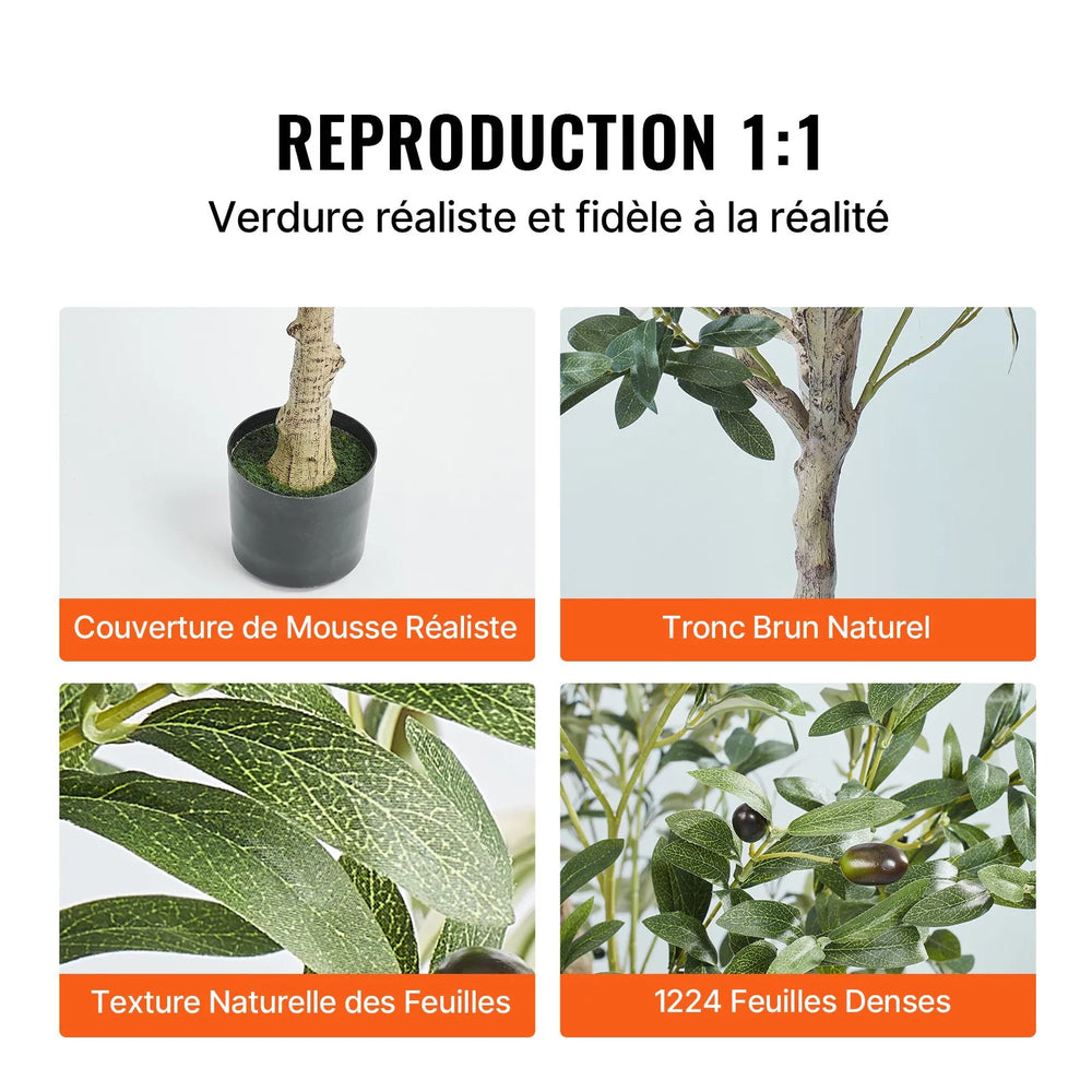 Olivier Artificiel 179 cm avec Pot 170x145 mm