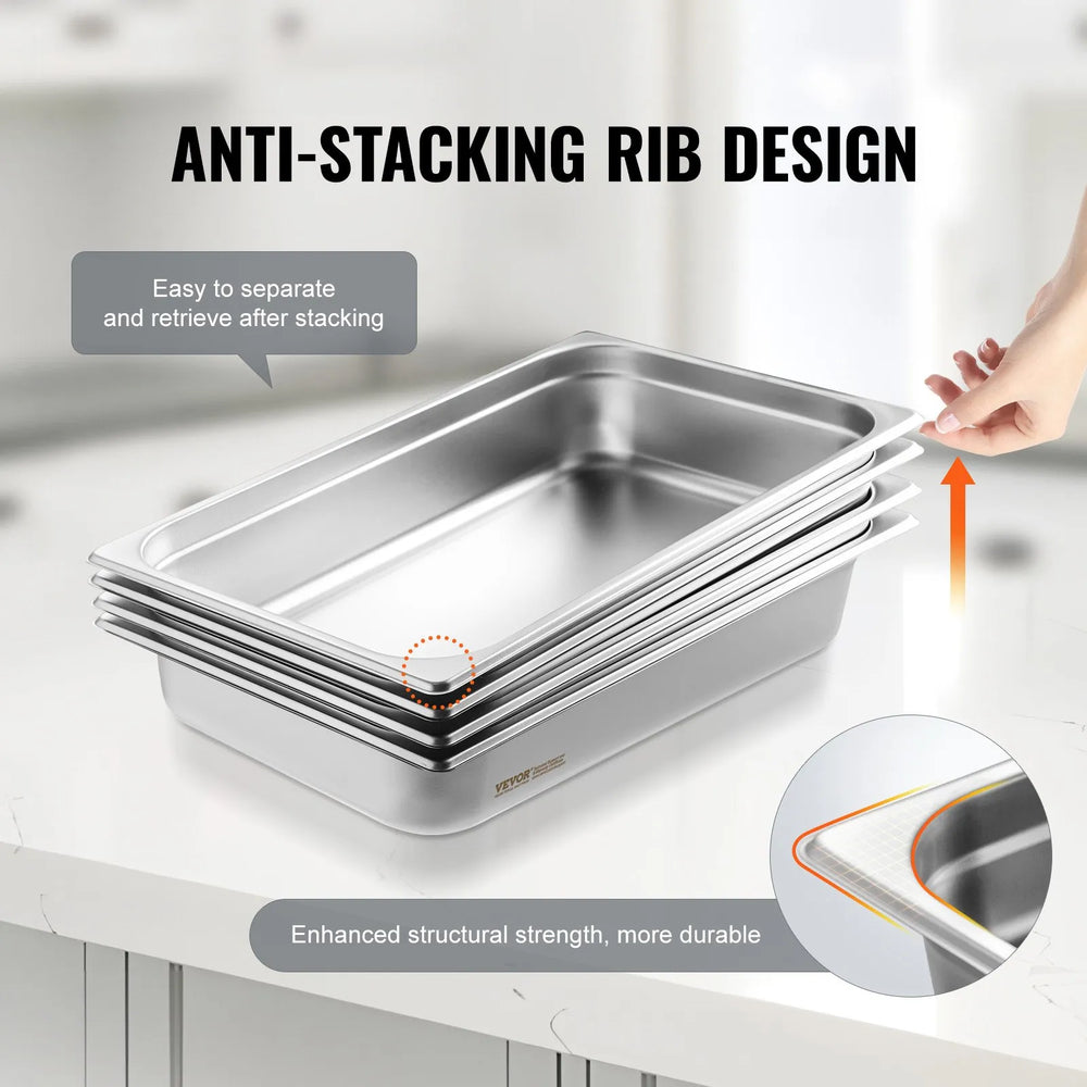 Bac Gastronorme GN 1/1 (Lot de 4) 13.9L