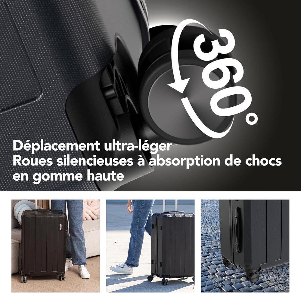 Ensemble de valises 5 pièces - Serrure TSA