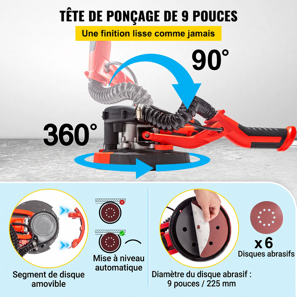 Ponceuse orbitale Filaire 850W