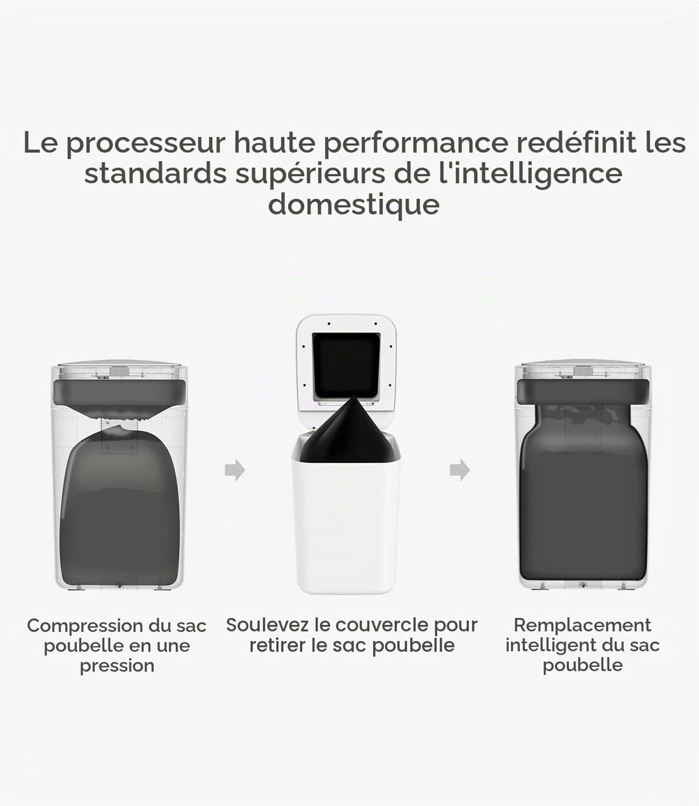 TOWNEW T1S - Poubelle automatique 15,5 L, sac auto-scellé