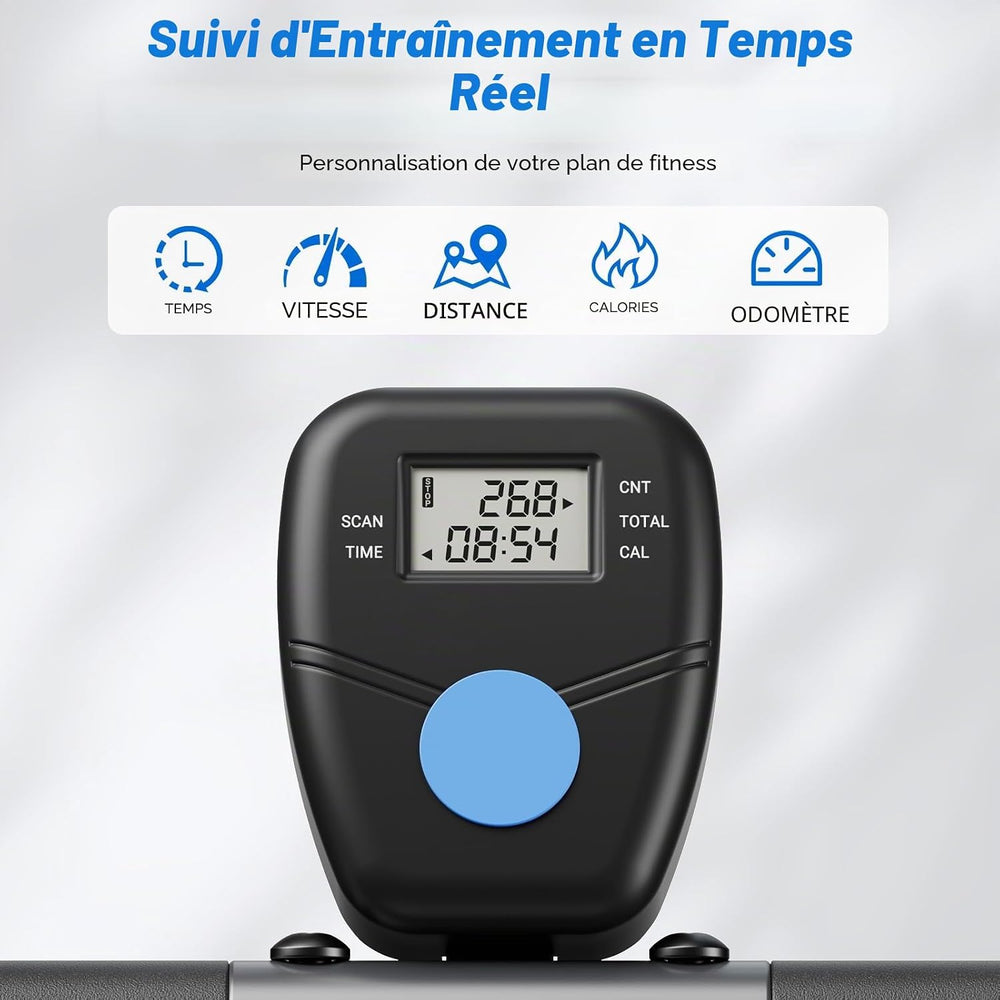 2-en-1 Machine à Squats et Rameur