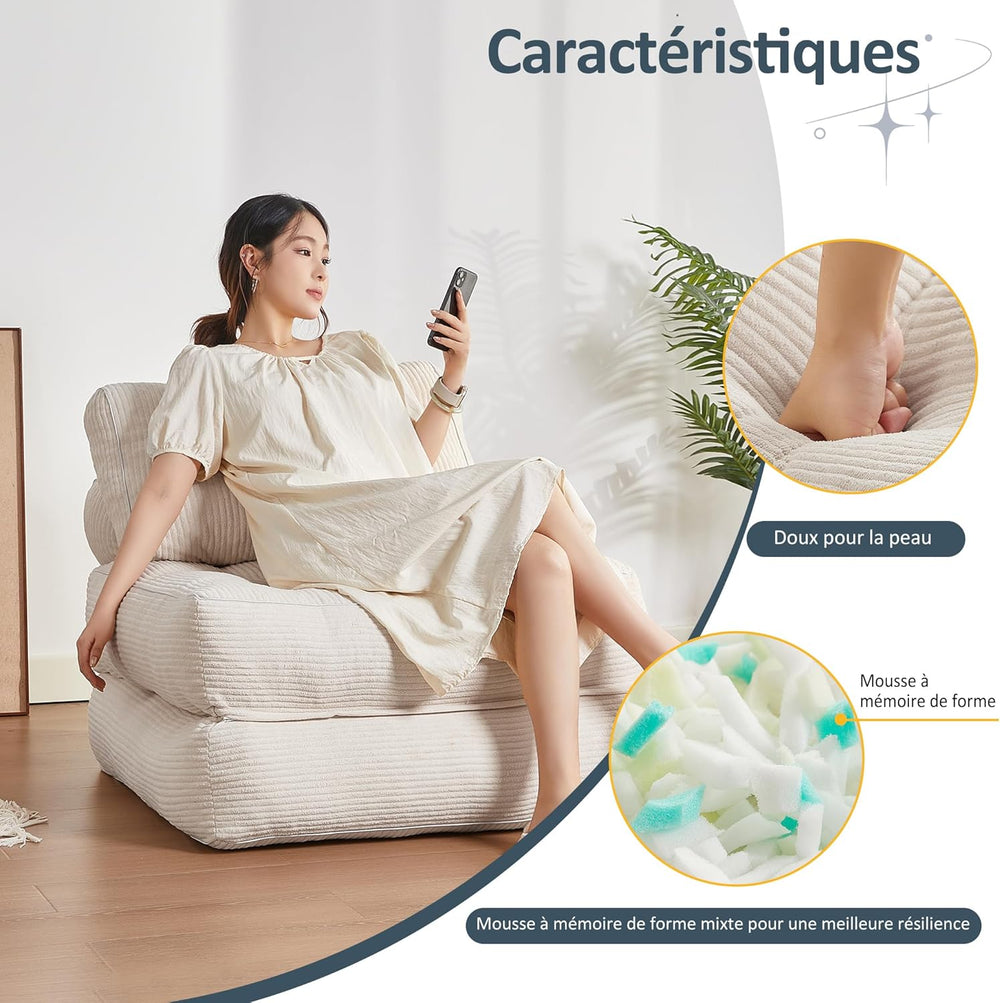 Canapé Lit 4-en-1 Pliable