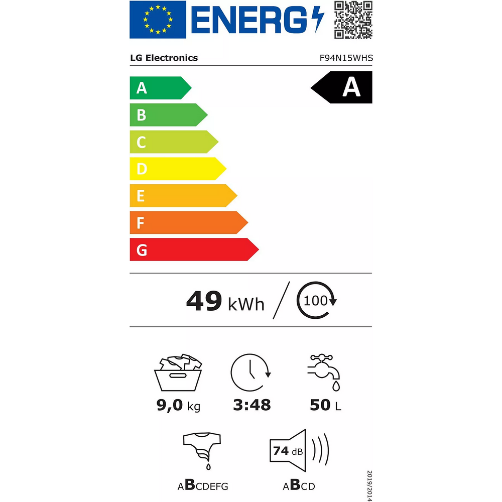 Lave linge compact LG