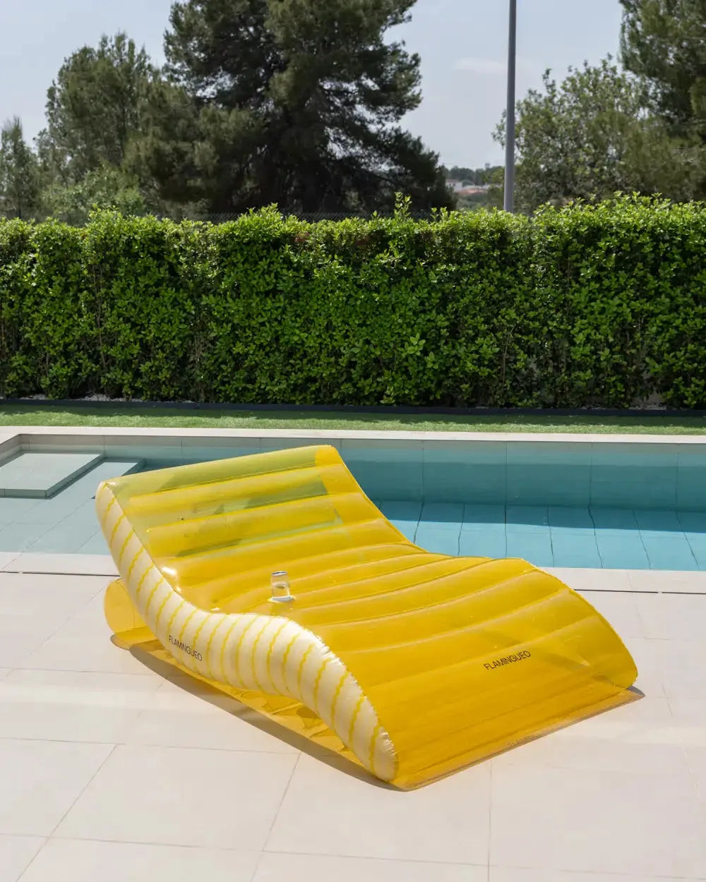 Matelas Gonflable de Piscine Extra-Large 2 Places, Porte-Boisson Intégré