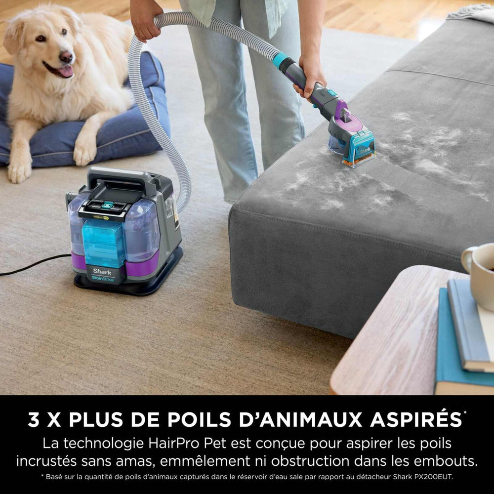 Shark StainStriker HairPro Pet - Shampouineuse Nettoyeur Détacheur Tapis, Canapé & Animaux