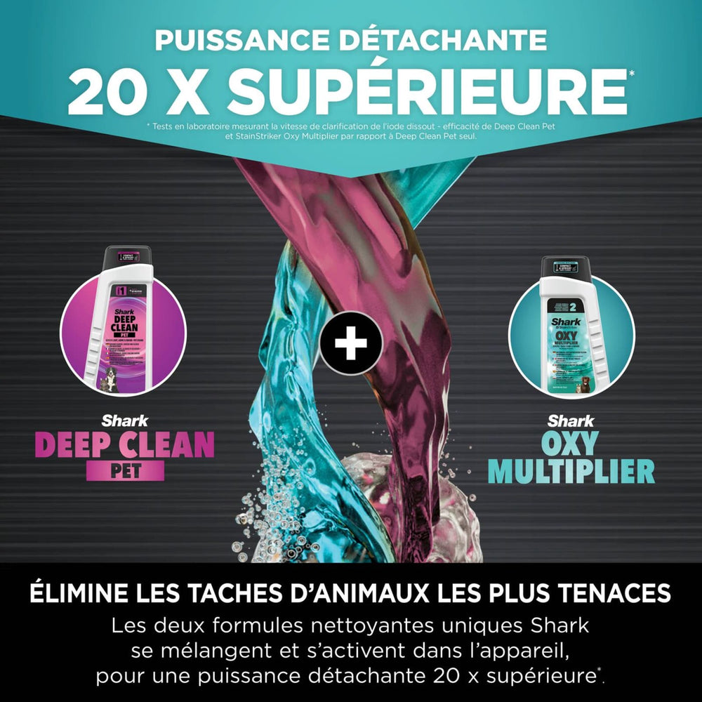 Shark StainStriker HairPro Pet - Shampouineuse Nettoyeur Détacheur Tapis, Canapé & Animaux