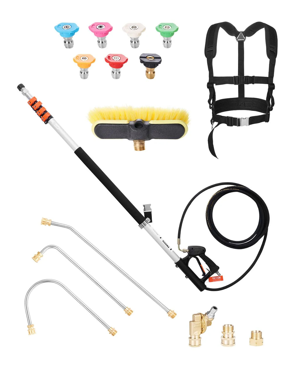 Nettoyeur Haute Pression Extensible 7,3 Mètres 4000 PSI