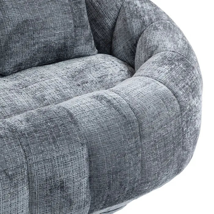 Canapé Compressé 2 Places En Chenille - Gris