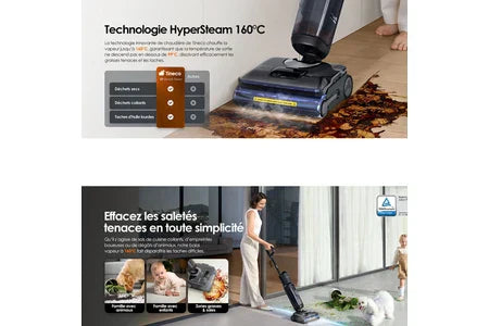 Aspirateur laveur Tineco Floor One S7 Stretch steam plus