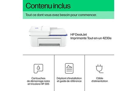 Imprimante multifonction Hp DeskJet 4230e Tout-en-un » ELIGIBLE INSTANT INK »