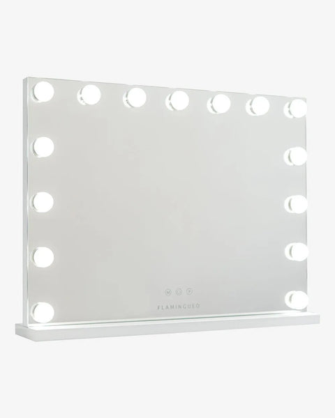 Miroir de Maquillage Lumineux — 15 Ampoules LED, 3 Tons de Lumière Ajustables, Commandes Tactiles
