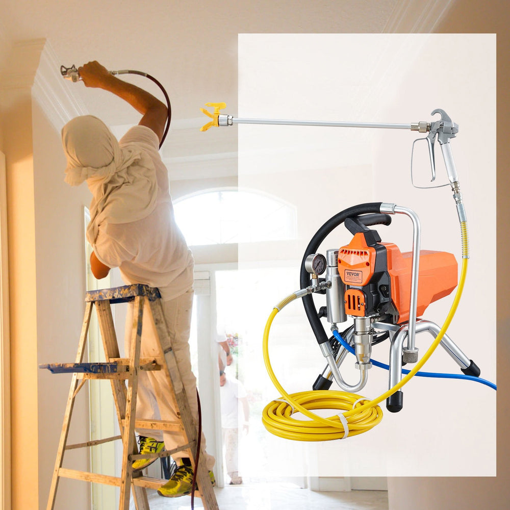 VEVOR Pulvérisateur de Peinture Sans Air 2200 W — 3000 PSI, Moteur Brushless, Tuyau Haute Pression 9 m