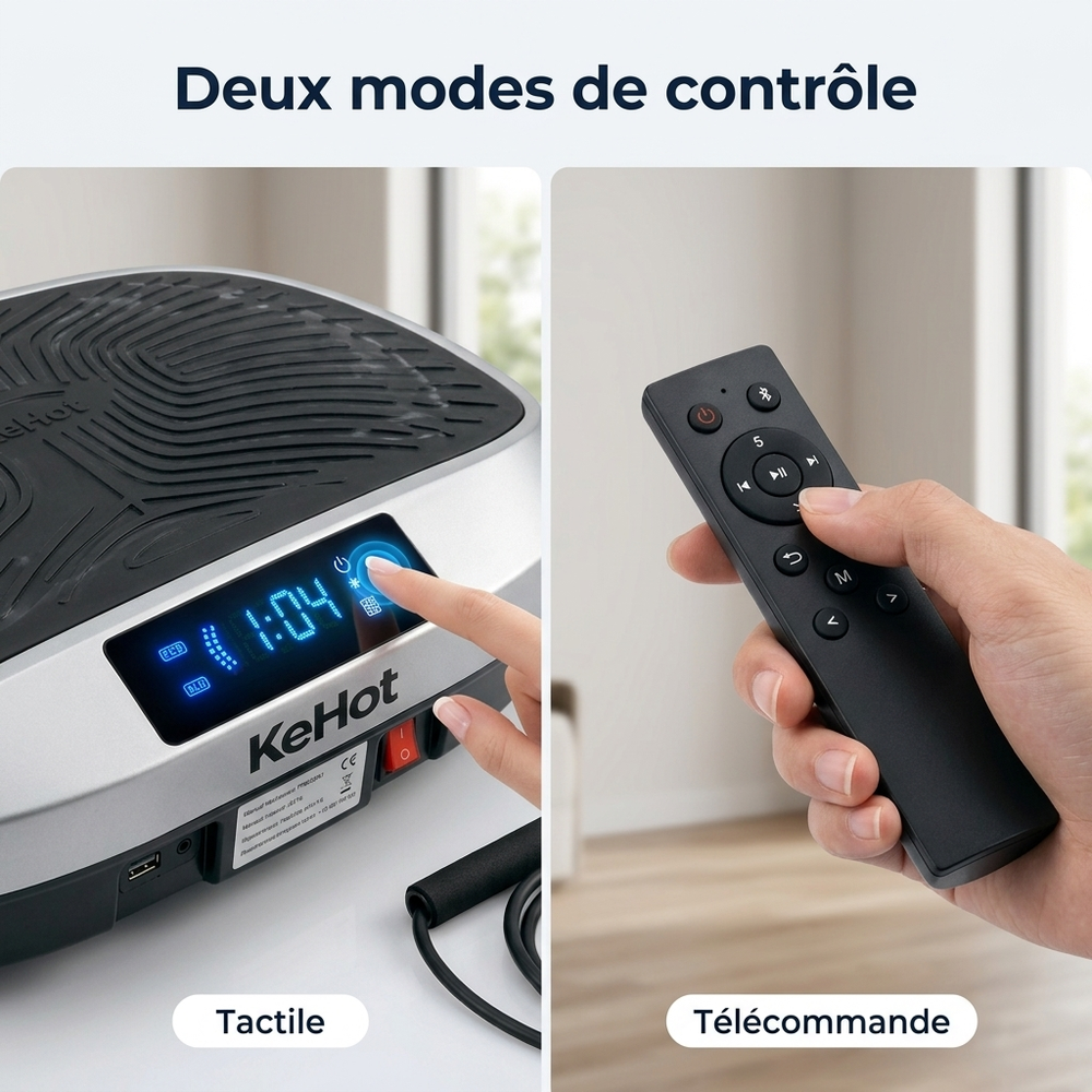 Plaque de vibration intelligente - Charge 160kg
