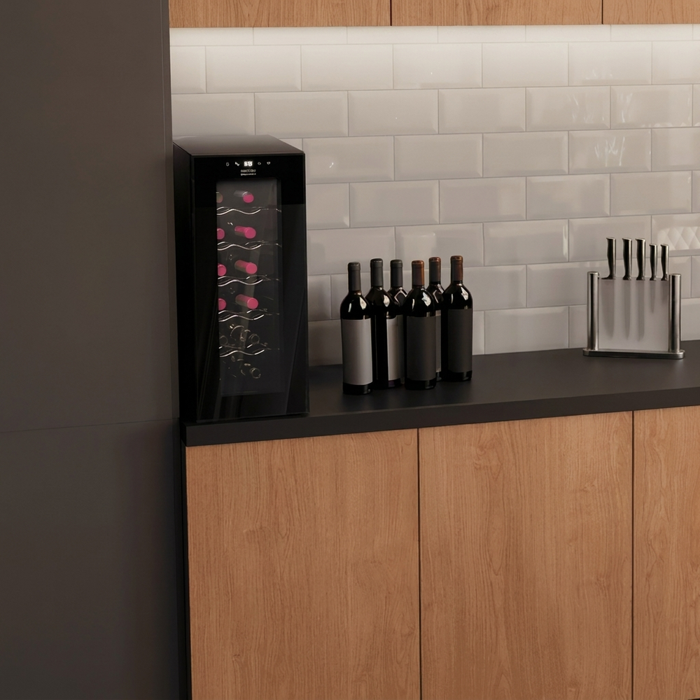 Cave à vin Cecotec Bolero GrandSommelier 1250 CoolCrystal — 12 bouteilles