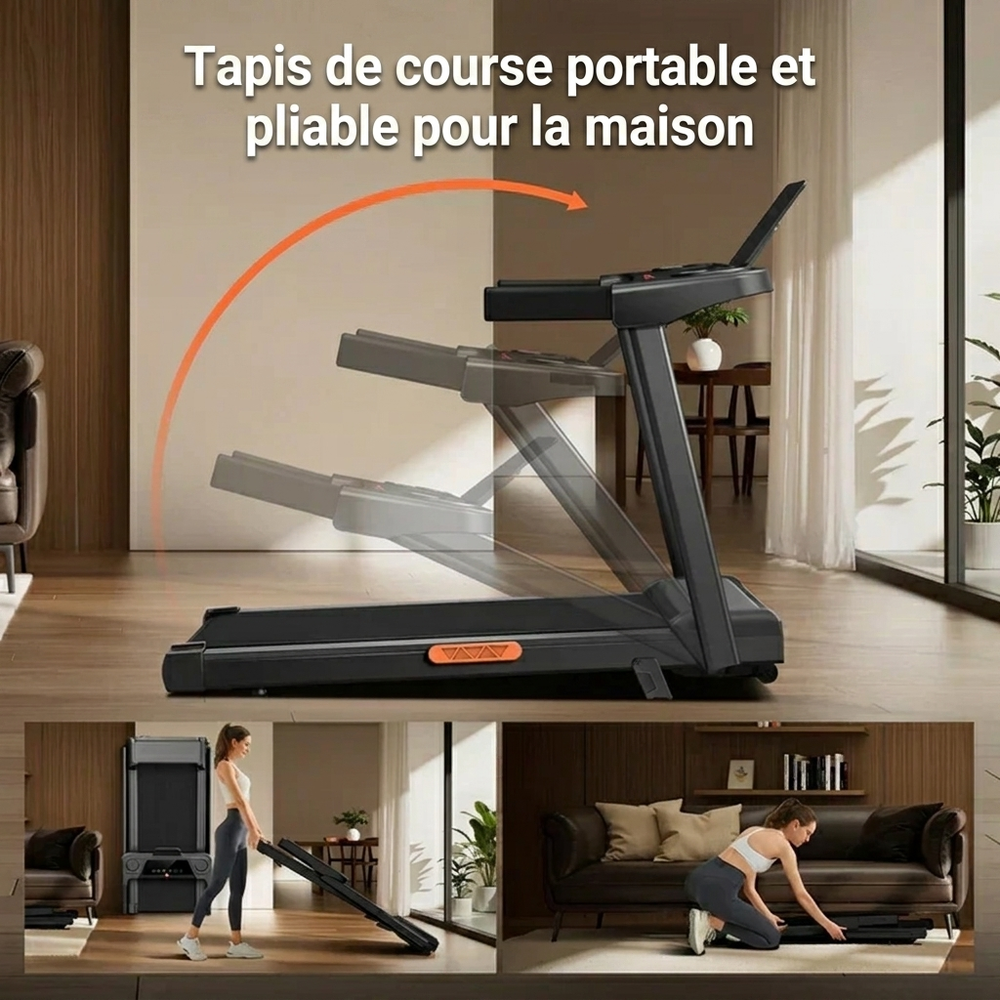 Umay SF10 Tapis de course pliable avec inclinaison de 10%/15% et vitesse maximale de 12 km/h