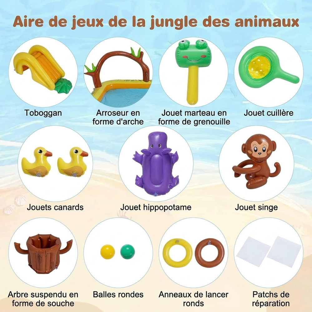 GOPLUS - Piscine Gonflable pour Enfants