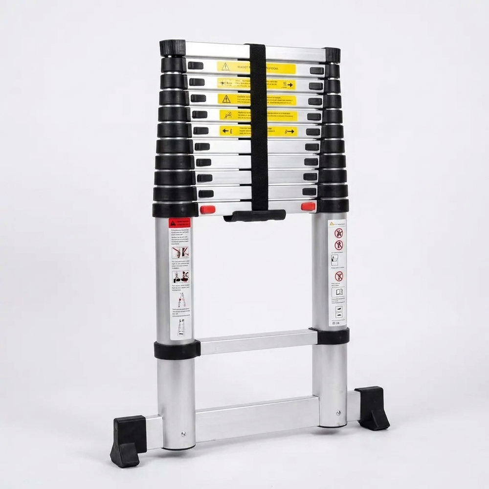 Échelle télescopique aluminium 4,4 m — charge 150 kg