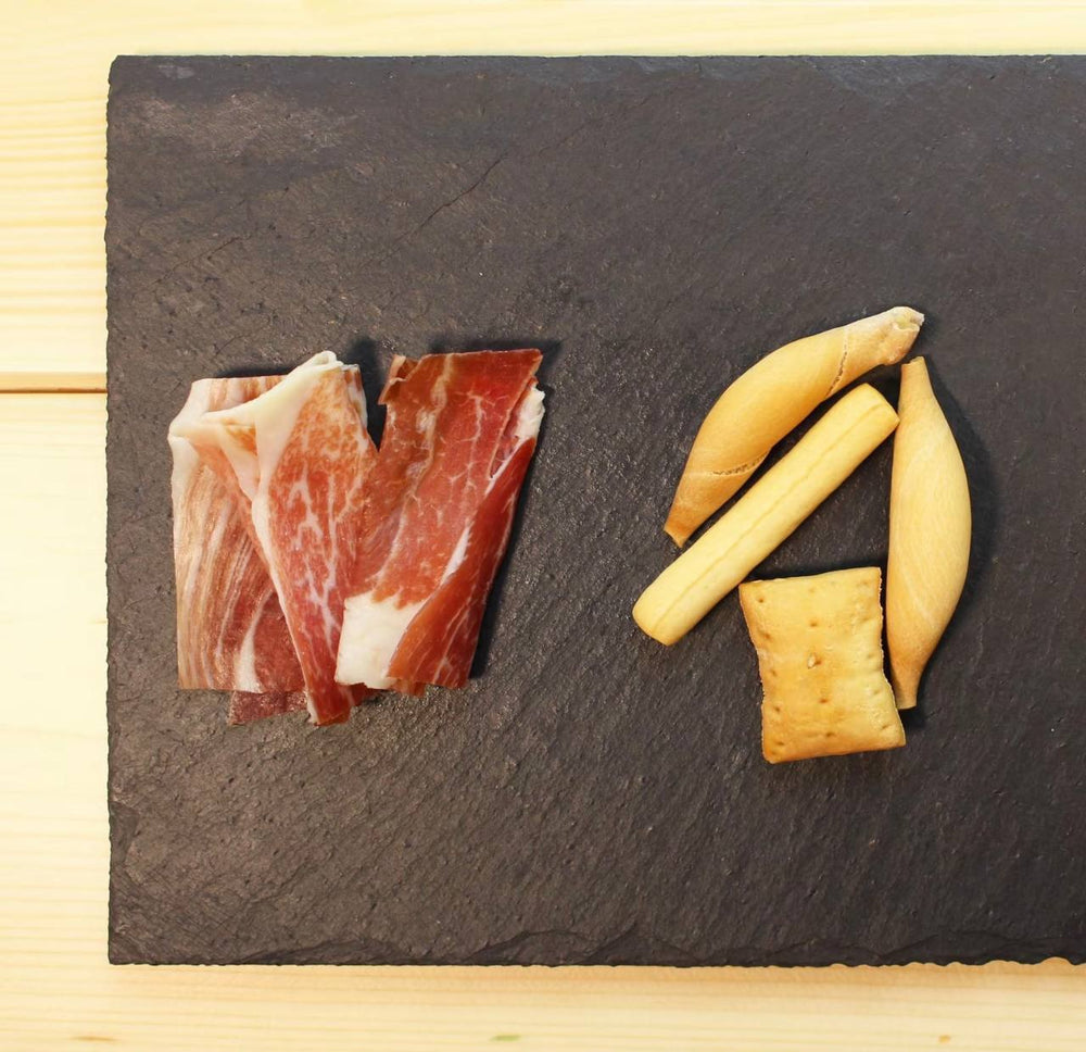 Lot de jambon serrano réserve 6 - 6,5kg + support à jambon