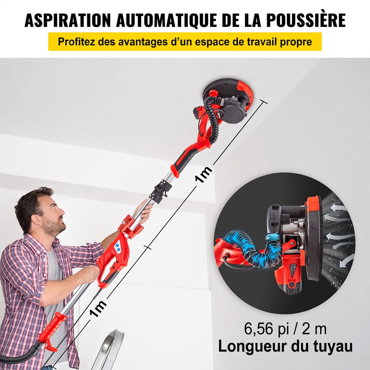 La poussière aspirée à la source