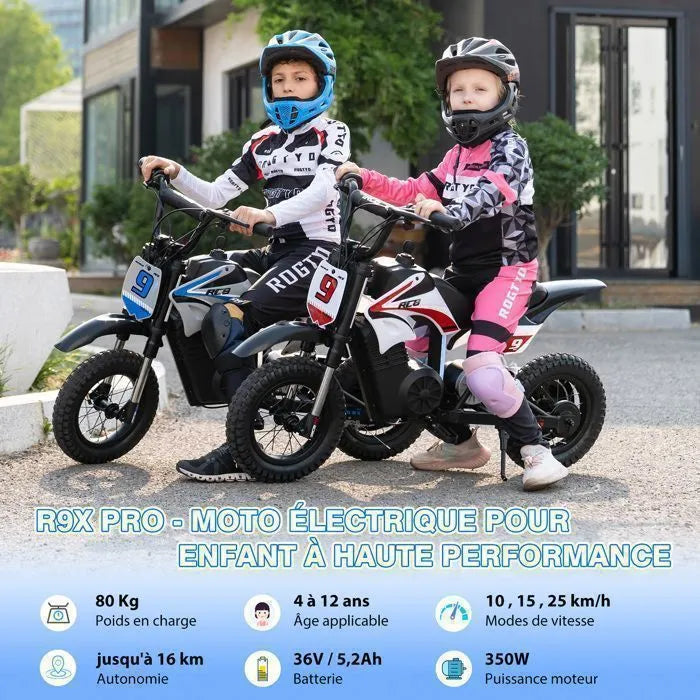 Moto électrique enfant RCB R9X PRO — 350W 25 km/h