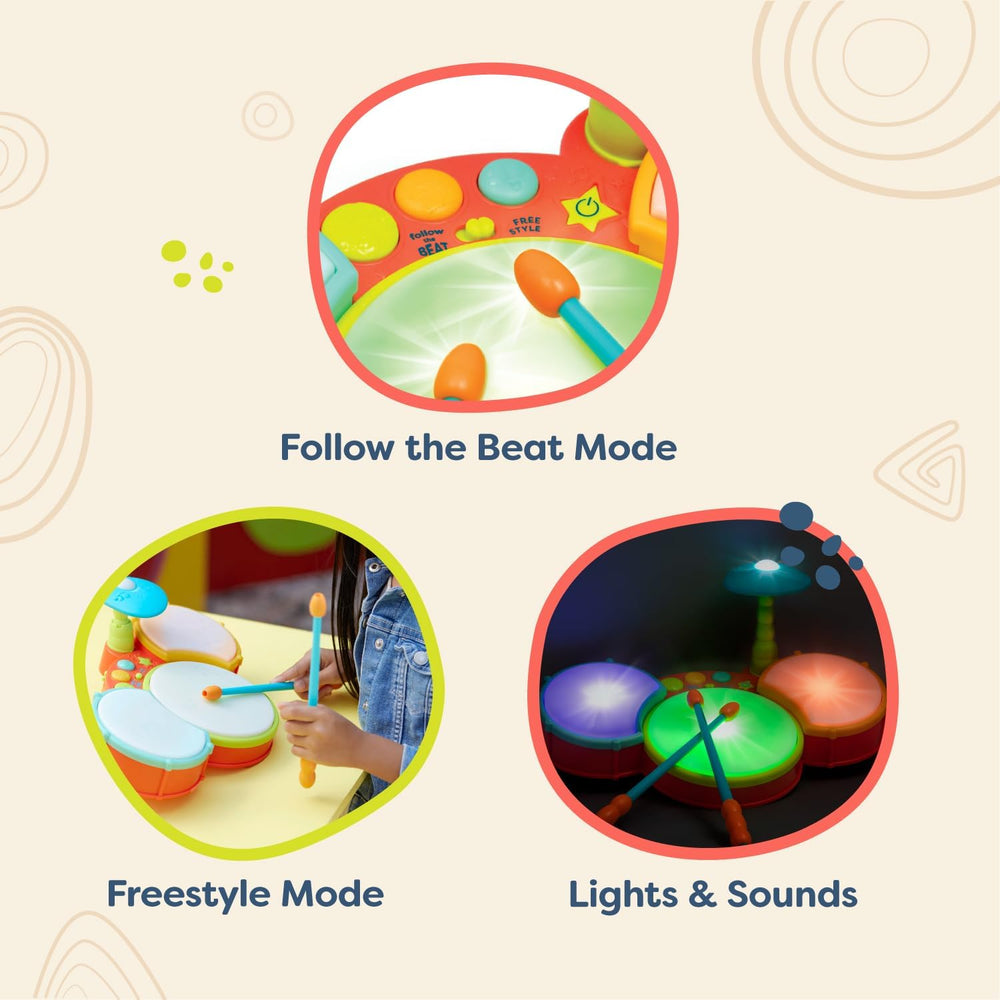 Little Beats Kids Drum Set – Musical Instrument