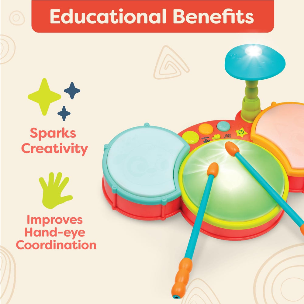 Little Beats Kids Drum Set – Musical Instrument