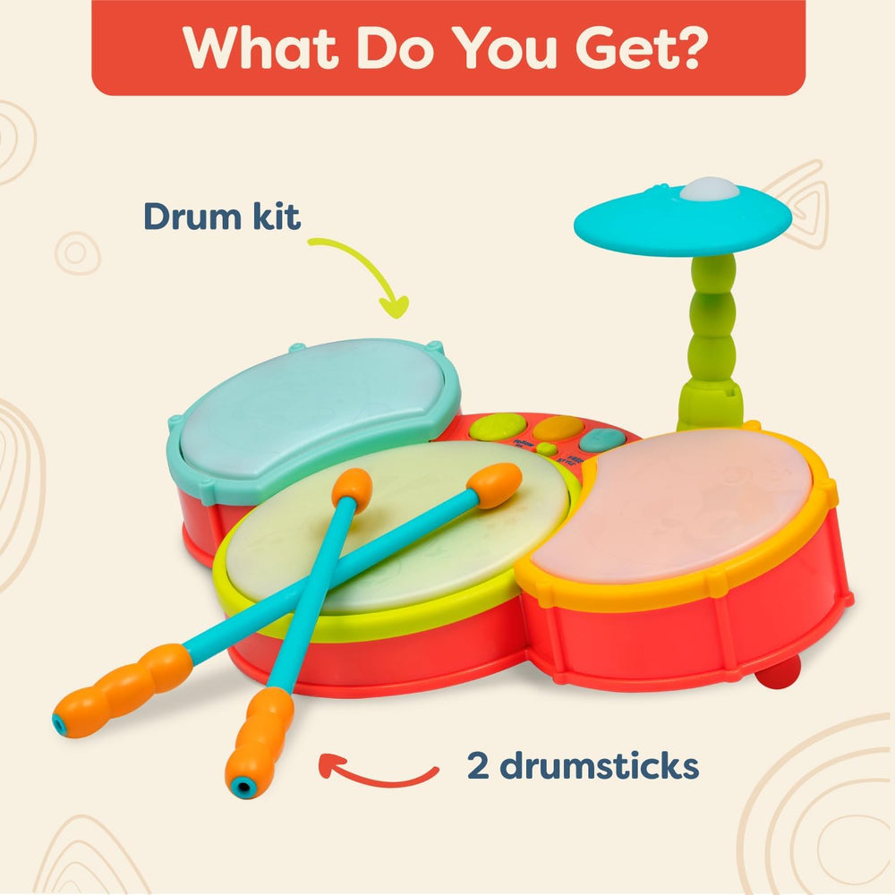 Little Beats Kids Drum Set – Musical Instrument
